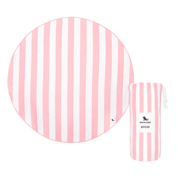 Malibu Pink Beach Towels – Round | Dock & Bay | Iris Gifts & Décor