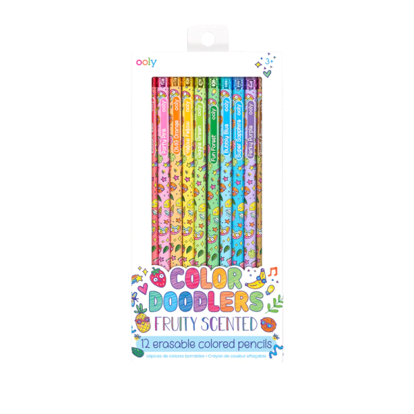 Color Doodlers Fruity Scented Erasable Color Pencil