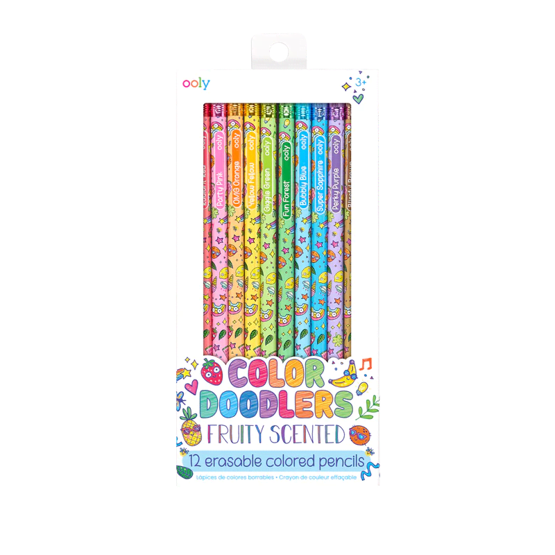 Color Doodlers Fruity Scented Erasable Color Pencil | Ooly | Iris Gifts & Décor