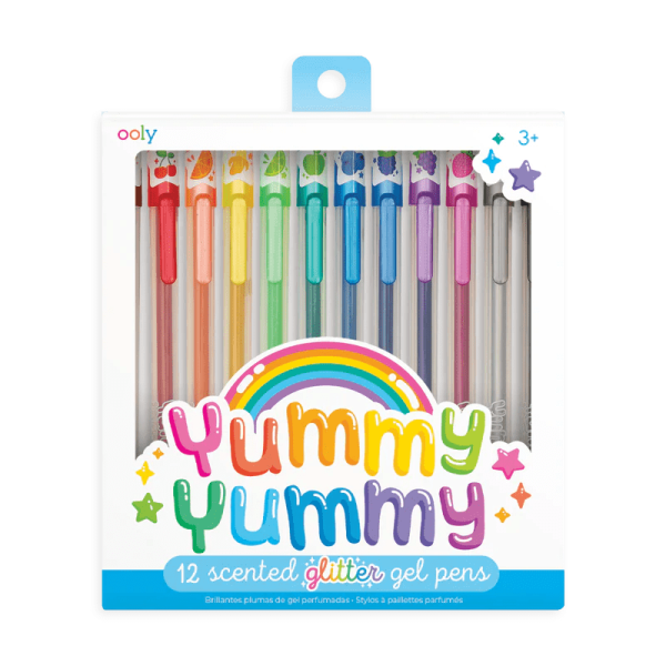 Scented Colored Glitter Gel Pens-Yummy Yummy