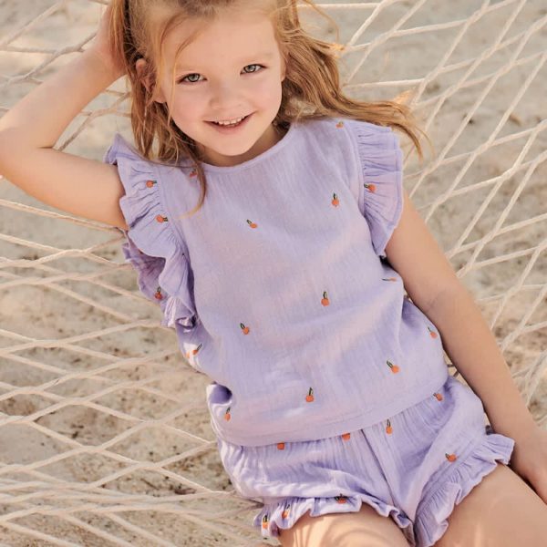 Roey 2-Piece Set - Lavender Oranges - Image 2