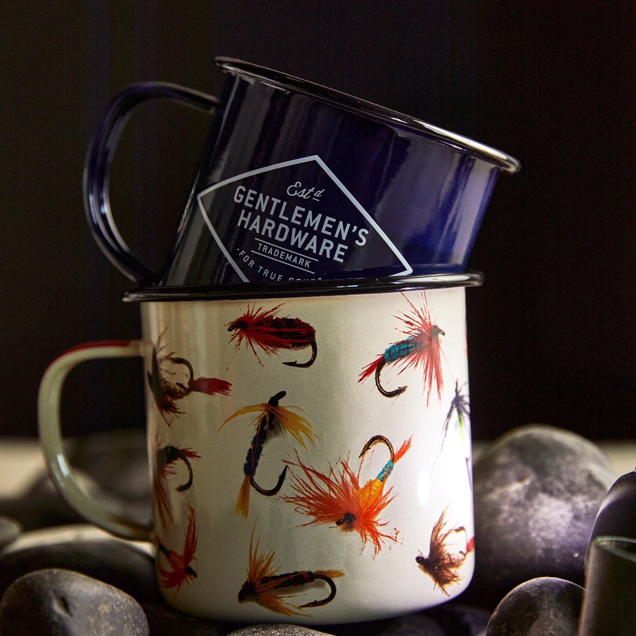 Enamel Mug – Fly Fishing 17 oz. | Gentlemen's Hardware | Iris Gifts & Décor
