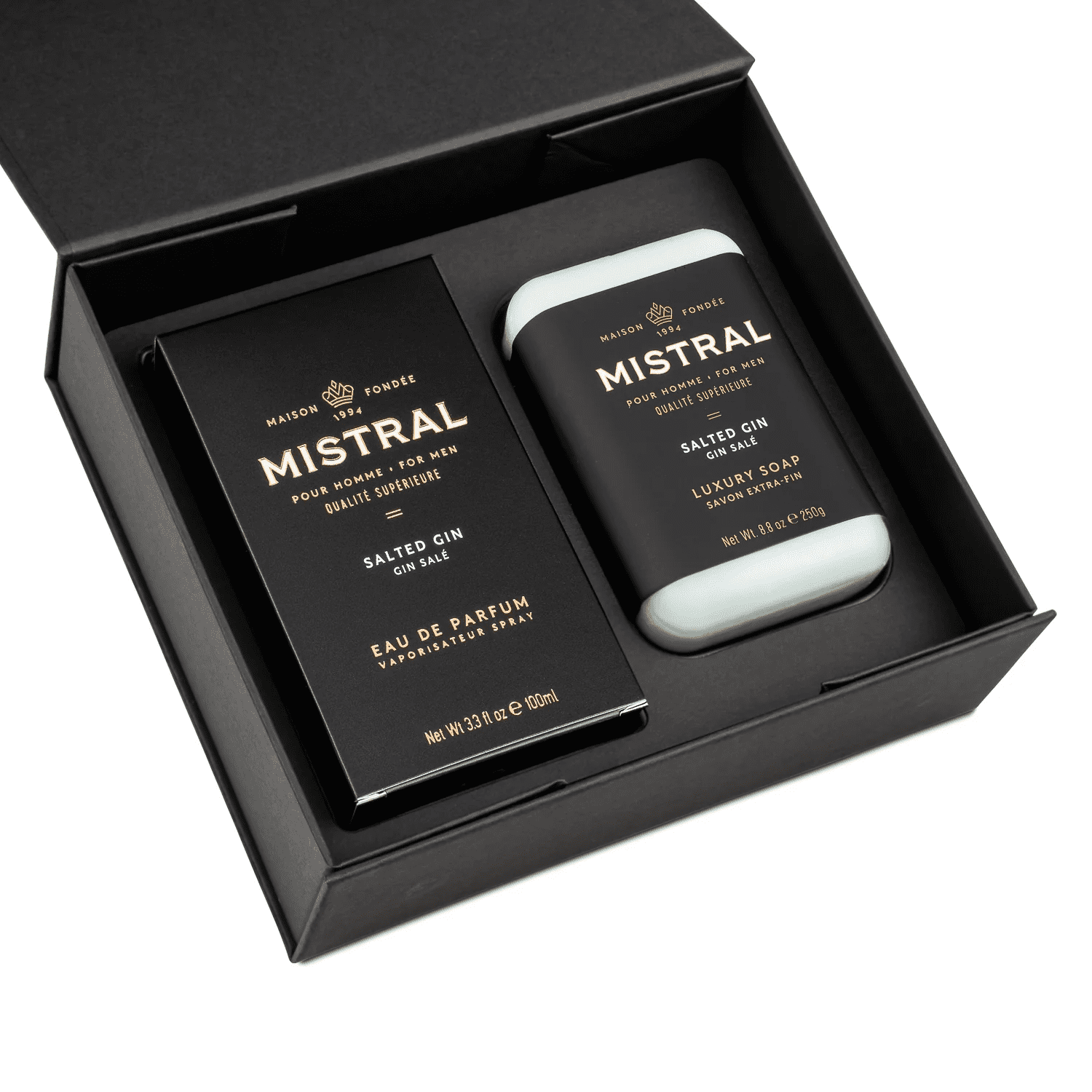 Men’s Perfume/Soap Gift Set Salted Gin | Mistral | Iris Gifts & Décor