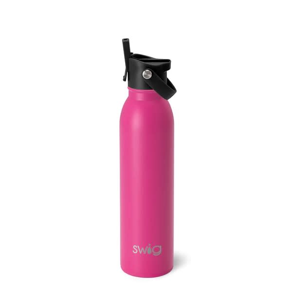 Hot Pink Flip & Sip Water Bottle- 20oz | Swig | Iris Gifts & Décor