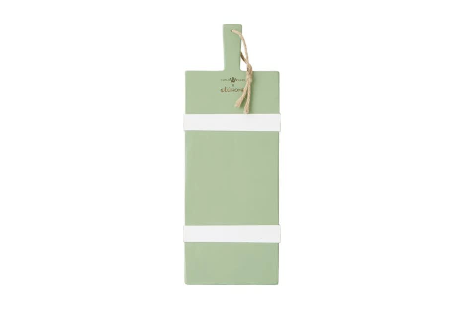 Laurel Green Rectangle Charcuterie Board-Medium | Etu Home | Iris Gifts & Décor