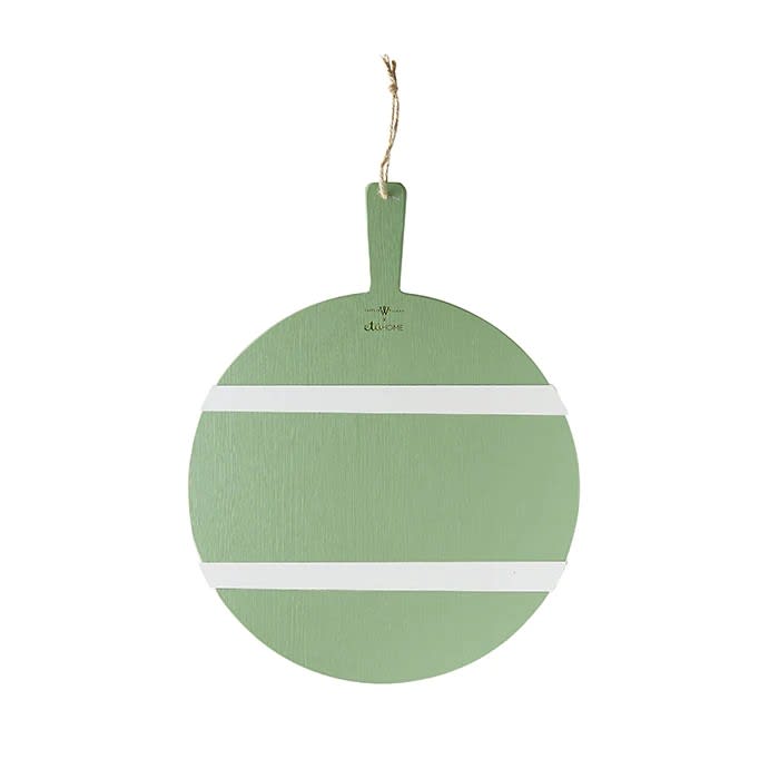 Laurel Green Round Charcuterie Board