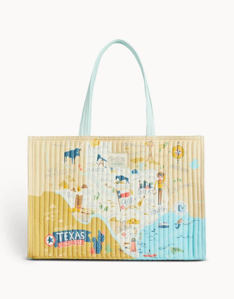 Texas Quilted Market Tote | Spartina | Iris Gifts & Décor