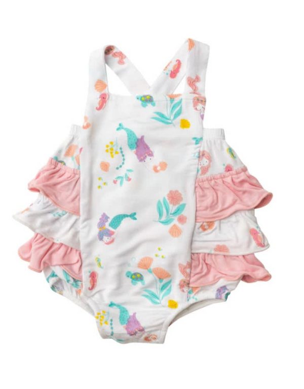 Mermaids/White Ruffle Bubble