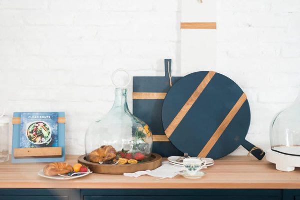 Navy Round Charcuterie Board, Medium - Image 2