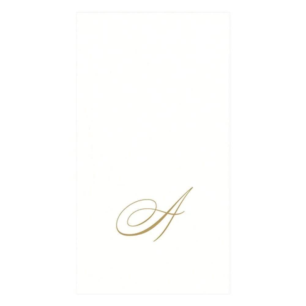 White Pearl Paper Linen Guest Towel | Caspari | Iris Gifts & Décor