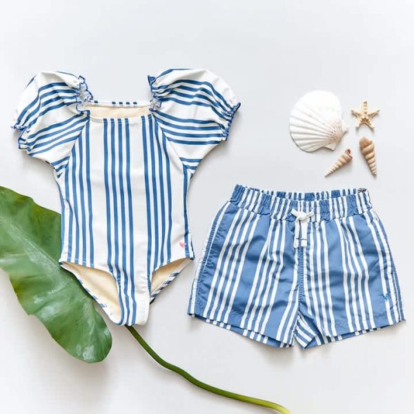 Stellar Column Stripe Swim Trunk - Image 2