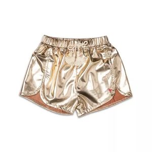 Girls Millie Metallic Short - Gold
