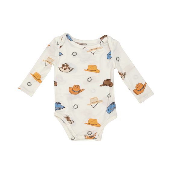 Cowboy Hats Bodysuit Brown