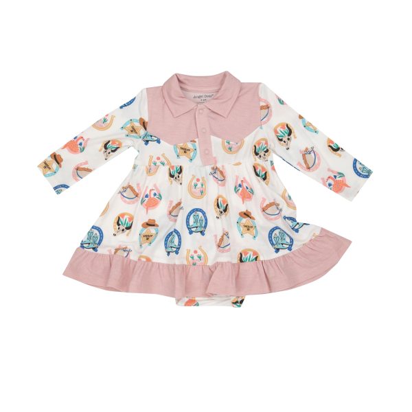 Western Horseshoes Cowgirl Bodysuit Dress
