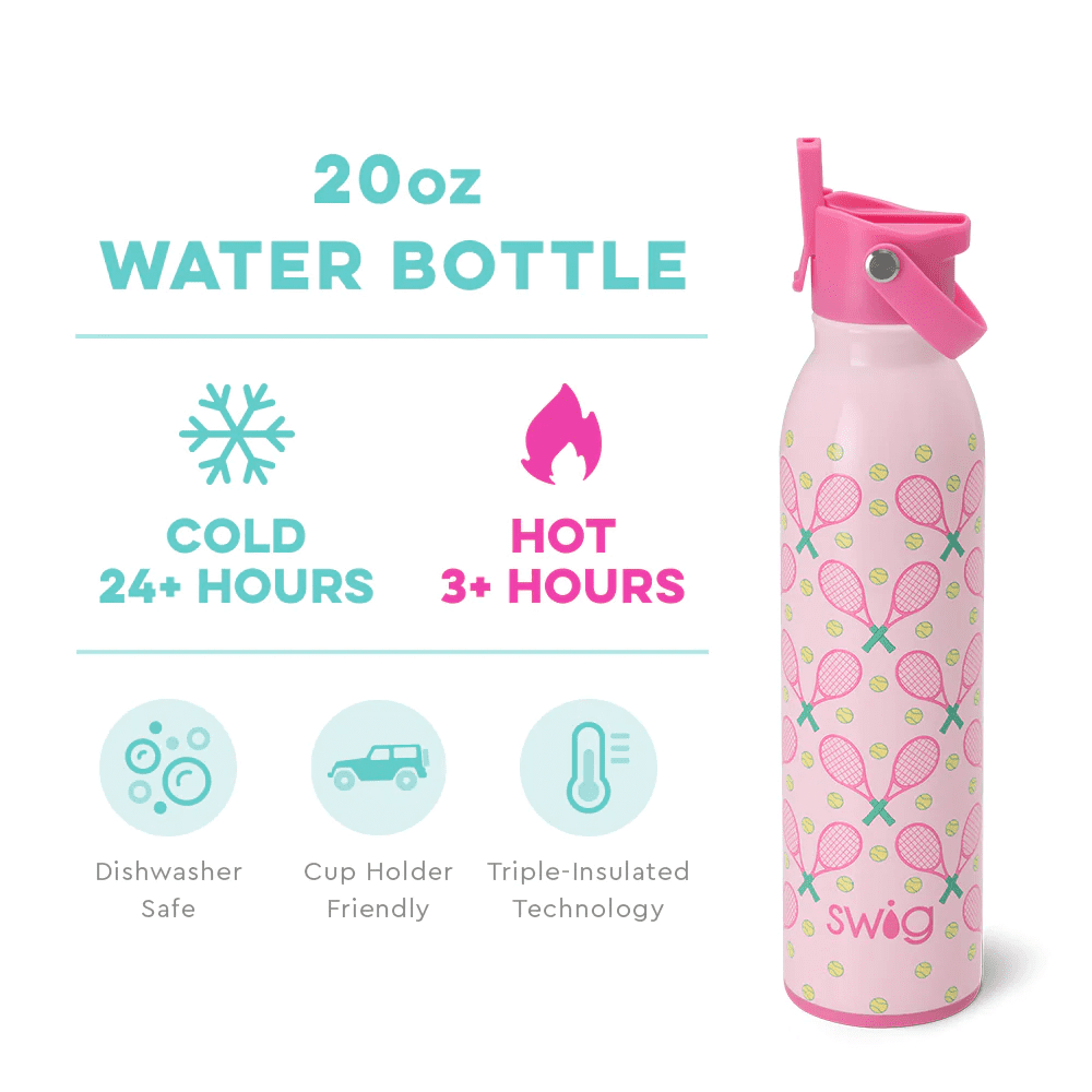 Flip & Sip Water Bottle -20oz | Swig | Iris Gifts & Décor