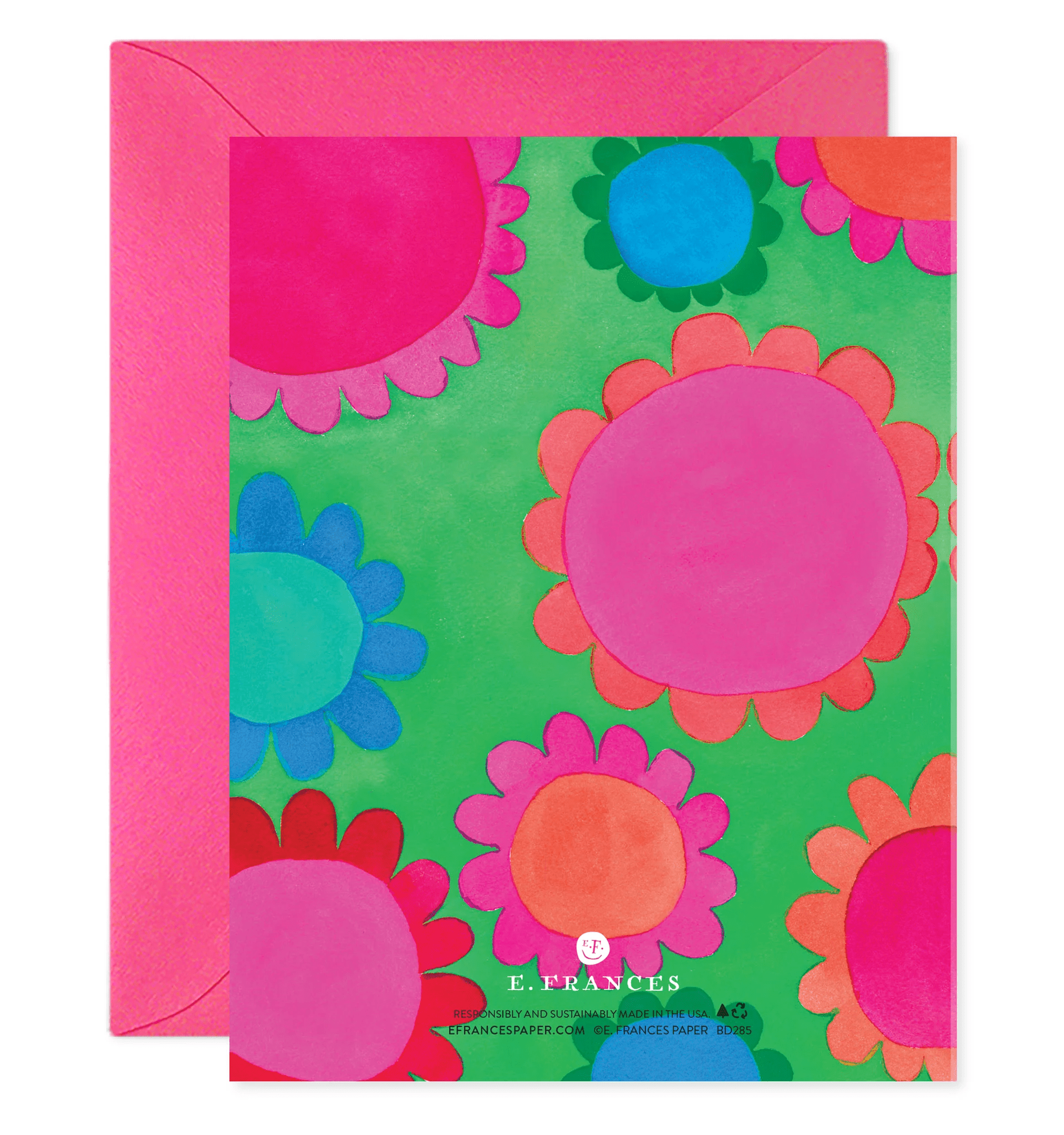 Single Card Flower Power E. Frances Paper Inc. Iris Gifts & Décor