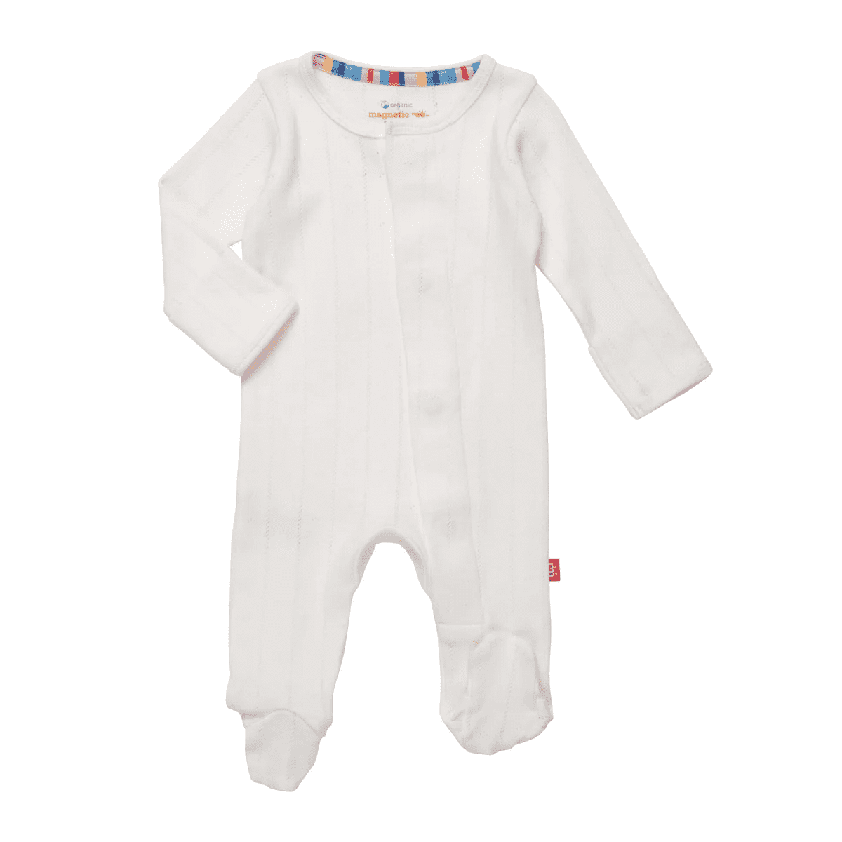 Love Lines Pointelle Onesie – Tofu | Magnetic Me | Iris Gifts & Décor