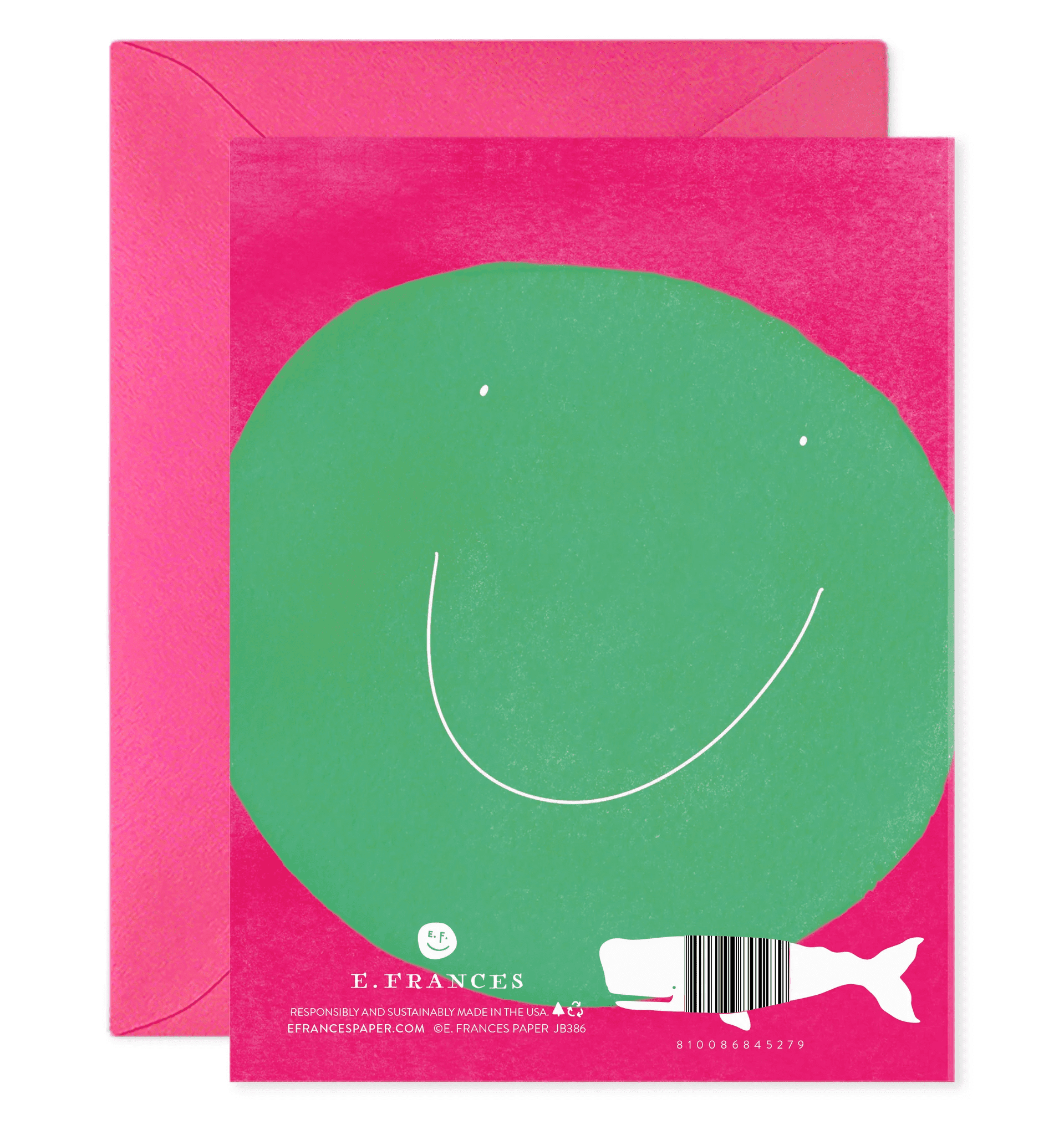 Single Card Orange Smiley | E. Frances Paper Inc. | Iris Gifts & Décor