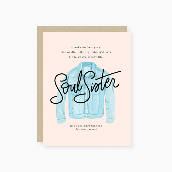 Soul Sister Friendship Card