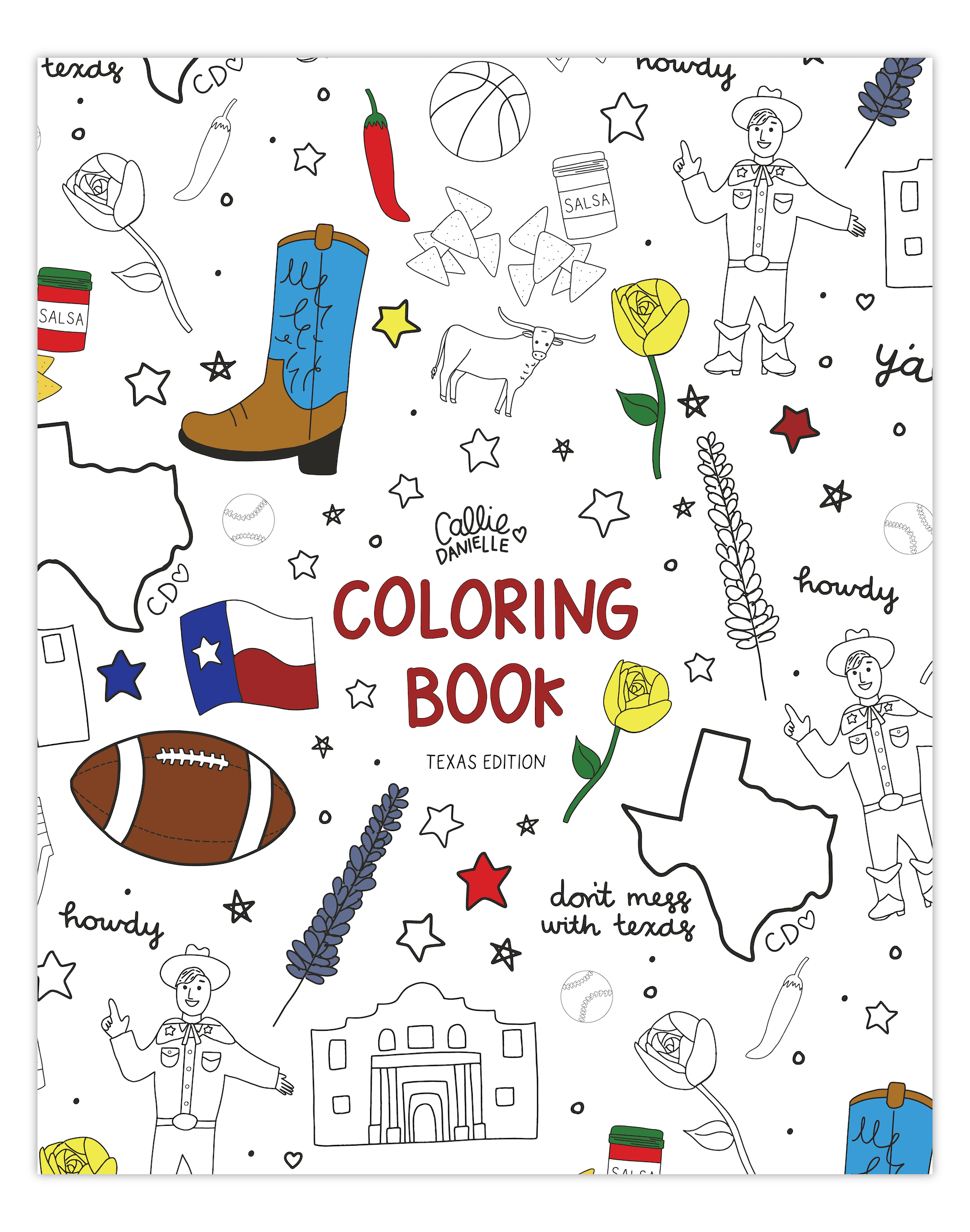 Texas Coloring Book | Callie Danielle | Iris Gifts & Décor