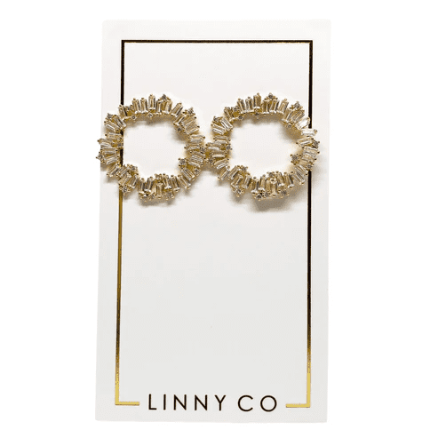 Vivian Earrings- Clear | Linny Co | Iris Gifts & Décor