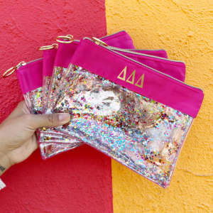 Sorority Confetti Pouch
