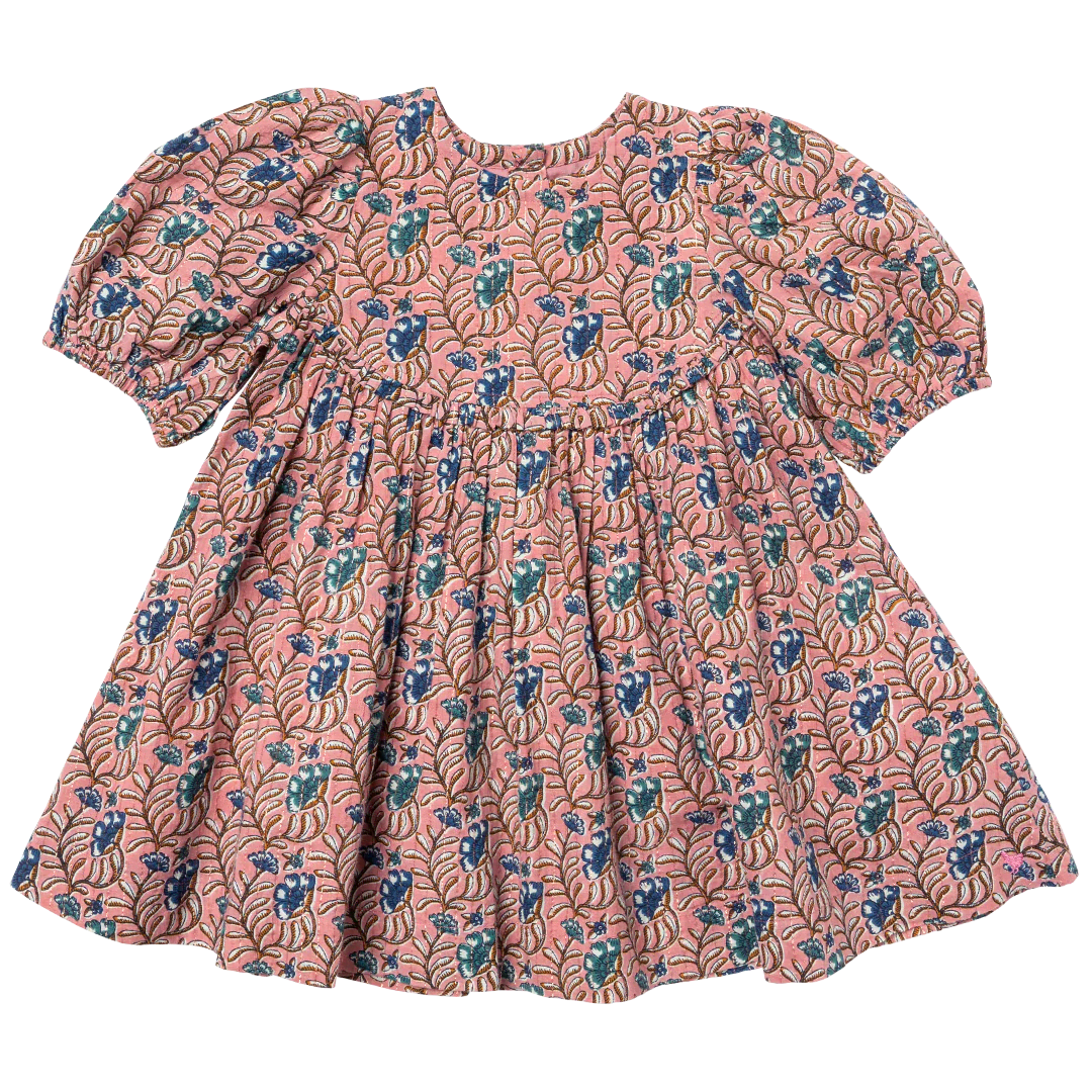 Rowan Dress Pink Chicken Iris Gifts D cor