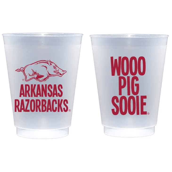 Arkansas/Wooo Pig Shatterproof Cups-10 pack | Two Funny Girls | Iris Gifts & Décor