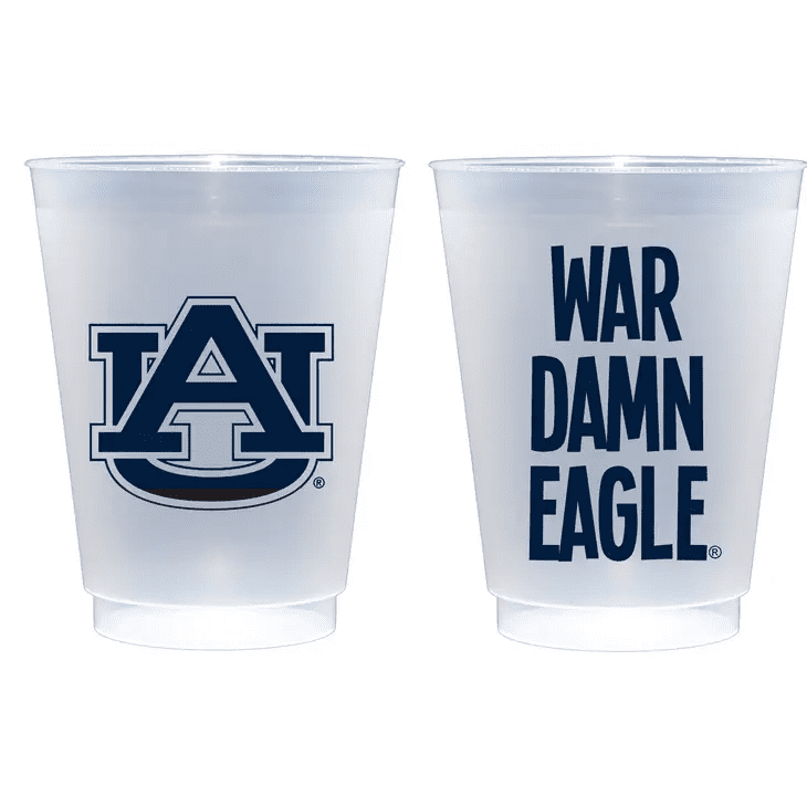 Auburn/War Damn Eagle Shatterproof Cups-10 pack | Two Funny Girls | Iris Gifts & Décor