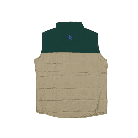 Khaki/Green-Plaid Quilted Vest | Blue Quail | Iris Gifts & Décor