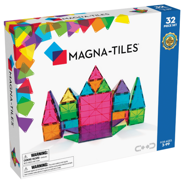 Magna-Tiles Clear Colors-32pc | Magna Tiles | Iris Gifts & Décor