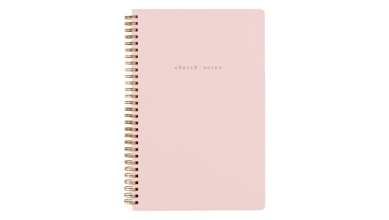 Church Notes Notebook – Blush Pink | Church Notes | Iris Gifts & Décor