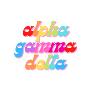 Sorority Rainbow Sticker