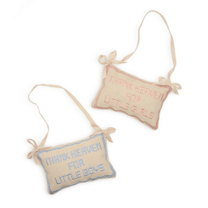 Thank Heaven Pillow Door Hanger-Girl's