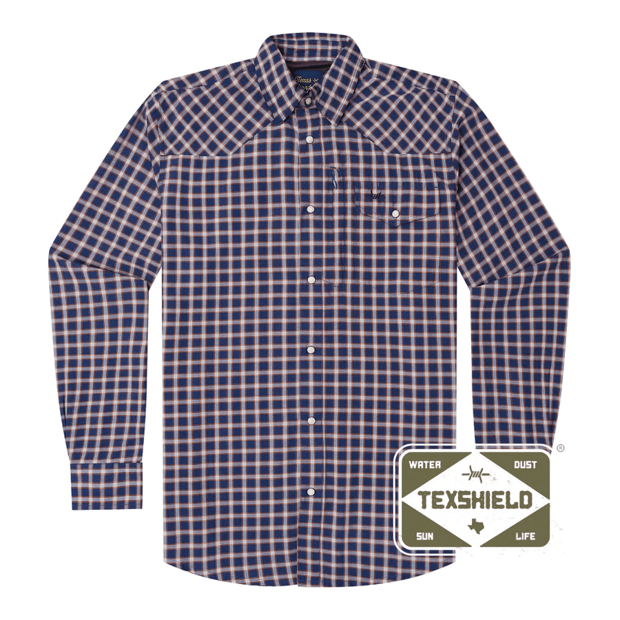 Western Field Shirt DeWitt Blue | Texas Standard | Iris Gifts & Décor