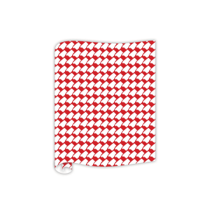 White Alabama on Red Table Runner
