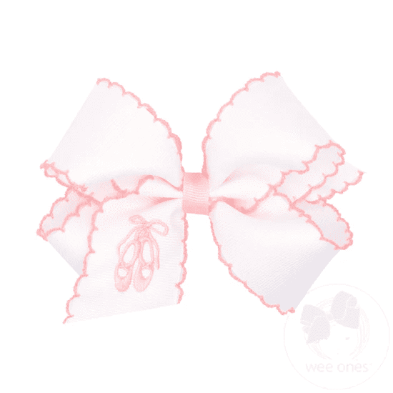 White/Pink Ballet Slippers Bow | Wee Ones | Iris Gifts & Décor