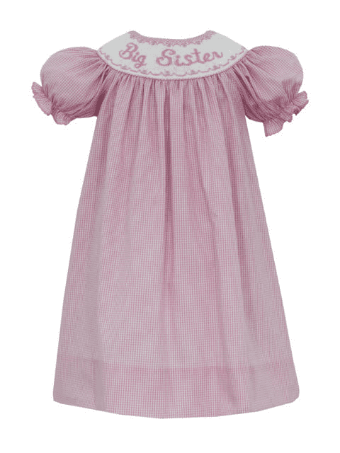 Bishop -Pink Gingham S/S/ w/Insert | Anavini | Iris Gifts & Décor