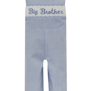 Boy's Long Jon Jon - Light Blue Gingham