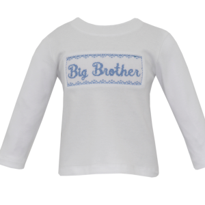 Boy's T-Shirt-White Knit L/S
