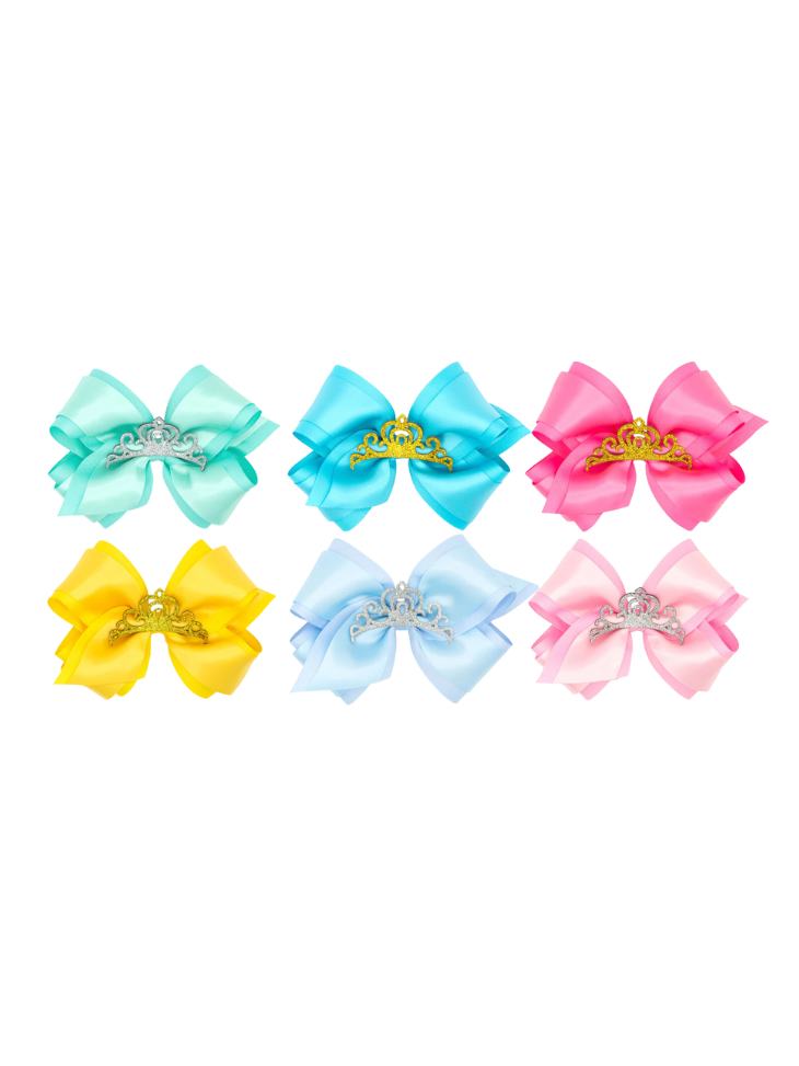 Small King Princess Bow with Crown | Wee Ones | Iris Gifts & Décor