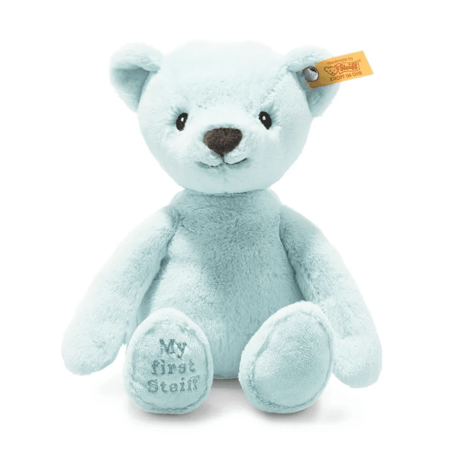 My First Steiff Teddy Bear, Light Blue 10″ | Steiff | Iris Gifts & Décor