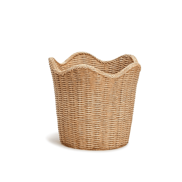 Basket Weave Scalloped Cachepot