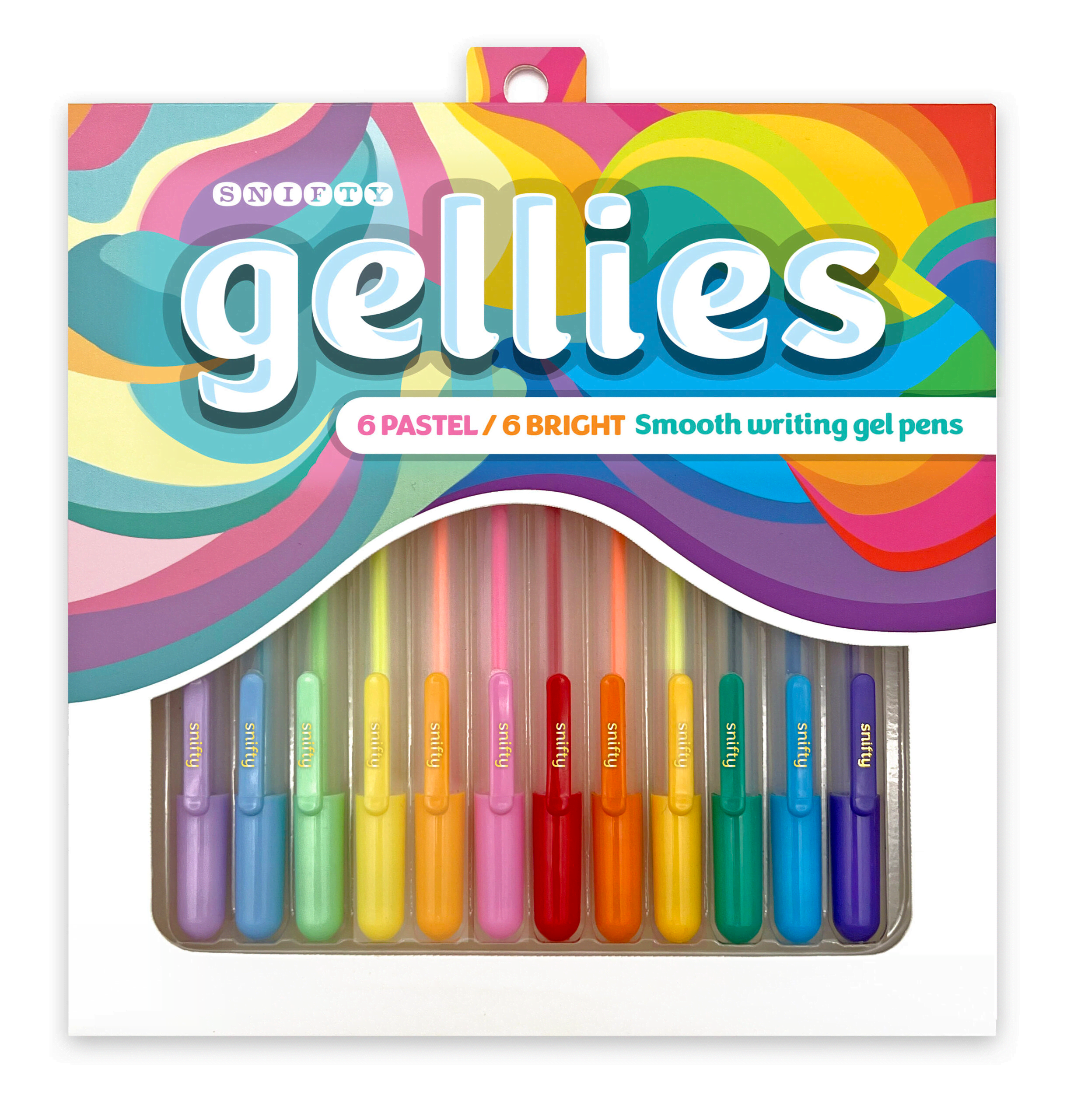 Gellie Pen Set 6 Rainbow/6 Pastel | Snifty Scented Products | Iris Gifts & Décor
