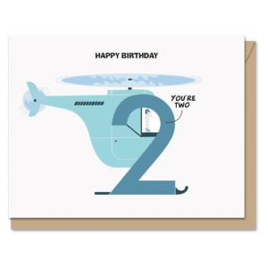 Heli-birthday Two Card