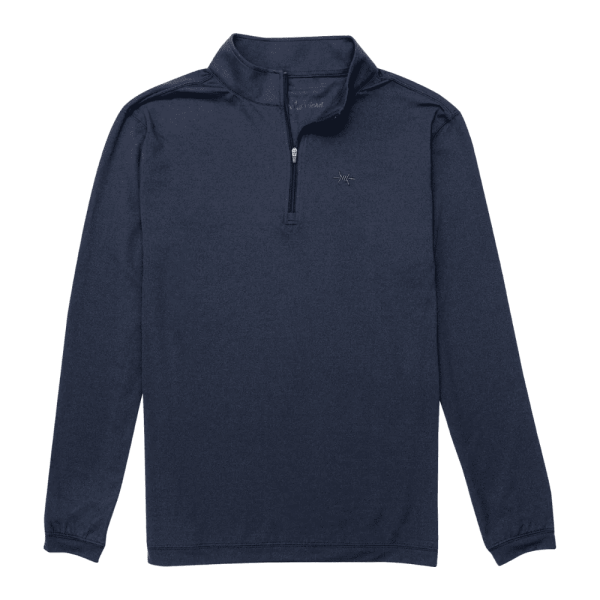 Performance Hybrid Quarter Zip-Republic Navy