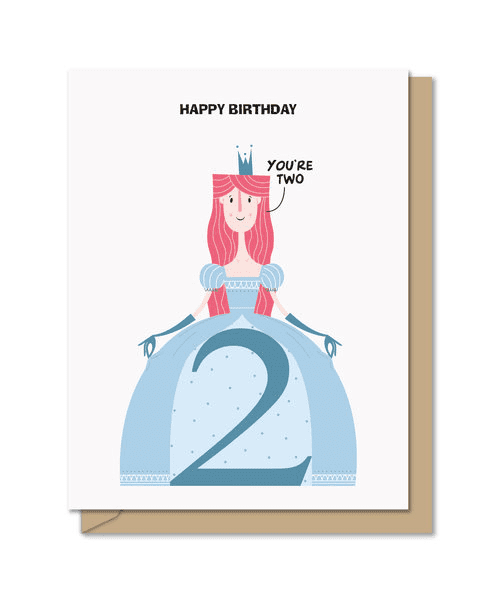 Princess Birthday Two Card | Maginating | Iris Gifts & Décor