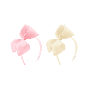 Small King Jewel Satin Bow on Headband