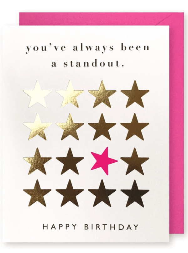 Stand Out Stars Birthday Card