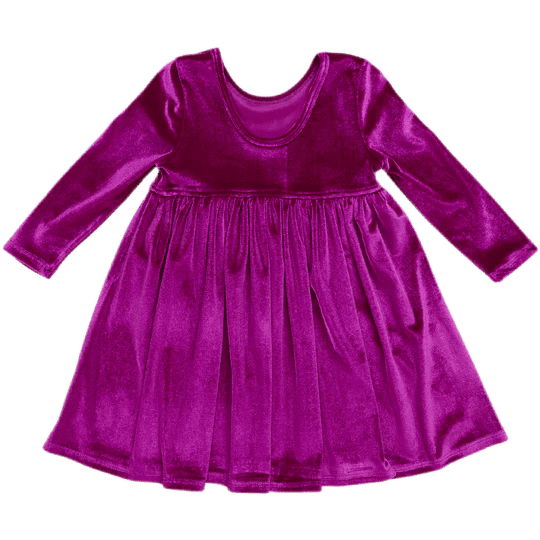 Steph Dress – Berry Velour | Pink Chicken | Iris Gifts & Décor